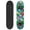 Tropical Flowers, variant on Rude Boyz Kids Beginner Skateboard Mini Wooden Cruiser Board 24 Inch