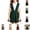 Dark Green, variant on YOUYEDIAN Back to School Uniform Dresses for Girls Sleeveless V Neck Pleated Dress