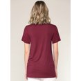 thumbnail image 4 of Made by Johnny Women's Casual Shirts Twist Knot Tunics Tops M WINE, 4 of 6