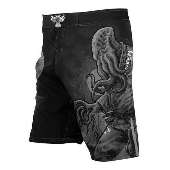 Raven Fightwear Men's BJJ Horror Cthulhu MMA Shorts BJJ Black Edition