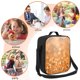 thumbnail image 5 of Fotbe Sparkling Orange and Black Lonchera Bolsa de Almuerzo para Hombres y Mujeres, Lonchera de Gran Capacidad, Bolsa de Almuerzo Reutilizable, Bolsa Térmica Aislante, 5 of 7