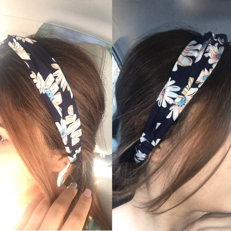 10 Pack Boho Headbands for Women Vintage Flower Printed  display picture 2