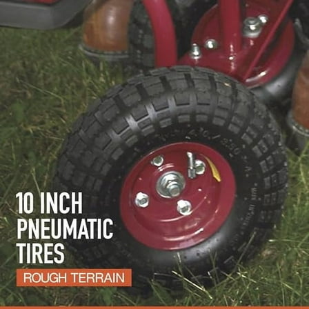 Ironton Rolling Garden Seat with Turnbar