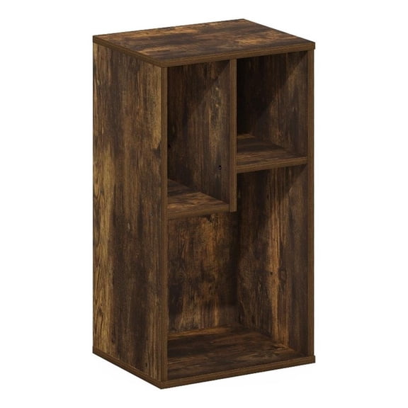 Pemberly Row 3-Cube Irregular Cubes Storage Bookcase/Bookshelf Amber Pine