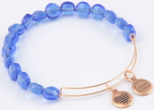 Alex and Ani "Bangle Bar Color Palette" Sapphire Luxe Gold Bracelet BBEB113G by Alex and Ani