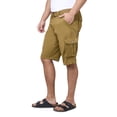 thumbnail image 3 of RAW X Mens Belted 12.5" Inseam Knee Length Cargo Shorts, British Khaki, 32, 3 of 7