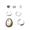 thumbnail image 1 of 7pcs/set Bohemian Ear s Shell Anchor Stud Earrings Punk Rock Steampunk Women Sunnimix Bohemian Ear Cuffs, 1 of 8