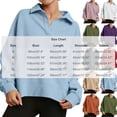 thumbnail image 5 of yillto Sweatshirts for Womens Long Sleeve V Neck Pullover Oversized Solid Color Casual Sweatshirt, 5 of 7