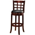 thumbnail image 3 of Boraam Kyoto 24in. High Back Swivel Wood Counter Stool - Cherry Finish, 3 of 4