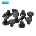 thumbnail image 3 of Uxcell Silicone Rubber Solid Plug Soft Flexible Stopper for 6.5-7mm Hole Black 24 Pieces, 3 of 5