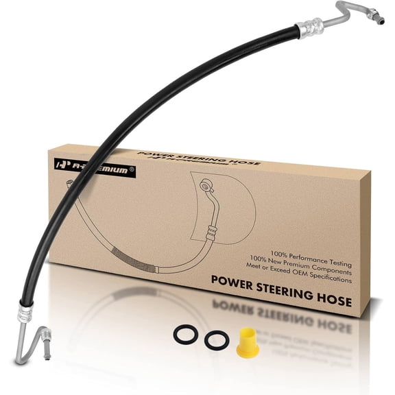 A-Premium Power Steering Pressure Hose Line Assembly Compatible with Dodge Ram 1500 2500 3500 1994-2001, Ramcharger 1994, 3.2L 5.2L 5.9L 8.0L, with O-ring, Pump To Gear