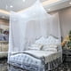 thumbnail image 3 of Dosel de tela de poliéster, hermoso dosel de cama, tamaño mosquitero, mosquitero para cama de matrimonio, blanco, 210 x 190 x 240 cm, 3 of 5