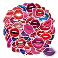 thumbnail image 3 of 35pcs-50pcs Glamorous Stickers Stationery Stickers Art Lips Kids Stickers for Laptops Suitcase Fridge, 3 of 9
