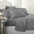 thumbnail image 2 of Luxury Home Super-Soft 1600 Series Double-Brushed 6 Pcs Bed Sheets Set (Full, Gray), 2 of 5
