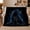 Black Panther Cub, variant on Magical Black Cat Kitten Under Glowing Blue Crescent, Mystical Pet Portrait Pattern, Warm Flannel Blanket for Living Room and Bedroom, Cat Lovers autumn celebration Gift, Pet Lover Home Decor