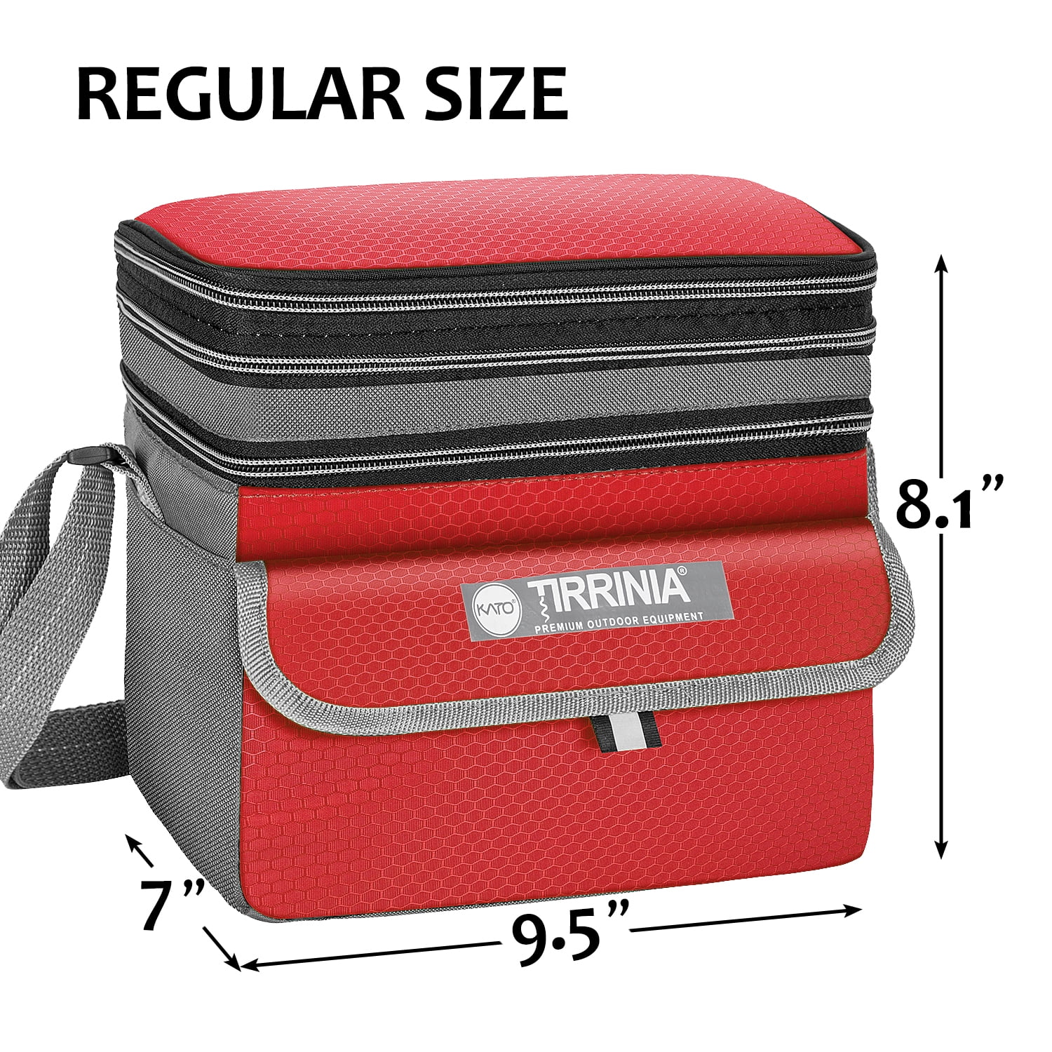 Kato Tirrinia Extra Large Insulated Lunch Bag Men Work, 14L Lunch Cooler Bag with Dual Compartment, Leakproof Lunch Bento Box Bag, Suitable for Work