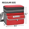 thumbnail image 6 of Tirrinia Insulated Lunch Bags for Women and Men, lunch Totes Best Thermos Cooler Container, Leakproof Expandable Reusable Lunch Box, Red, 9.5" x 7" x 8.1", 6 of 7