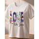 thumbnail image 2 of Words Floral Regular Size Picnic Novelties Top Tees Unisex Supplies Comfortable Comfy New Arrivals Sporty Career Marathon T Shirt Wedding Women Under Shirt Absorb Sweat Art New Arrivals Gift, 2 of 7