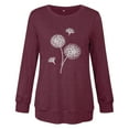 thumbnail image 4 of Camisas Para Mujer Moda Cuello Redondo Camiseta de Manga Larga Otoño Impresión Blusa Tops Sudadera Odeerbi  ODB127785, 4 of 4