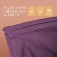 thumbnail image 2 of Jmr Usa Inc. Waffle Weave Thermal Bed Blanket-108x90 Twin Cotton Throw Blankets for Bed, Sofa, Bedroom Decor, Housewarming Gifts, Layering of Hotels & Hospital Bed Sheets Plum, 2 of 7