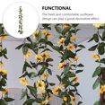 thumbnail image 5 of 1 pieza de simulación de plantas de girasol, enredadera decorativa artificial colgante de ratán, 5 of 5