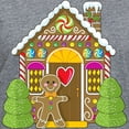 thumbnail image 3 of CafePress - Gingerbread House Women's V Neck Dark T Shirt - Women's V-Neck Dark T-Shirt, 3 of 4