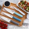 thumbnail image 3 of KitchenAid 4-Piece Chef Knife Set with Blade Covers, High-Carbon Japanese Steel, Multicolor, 3 of 9