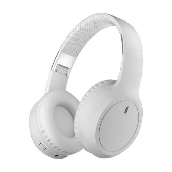 Wireless Gaming Headset, Over Ear Headphones with Bluetooth 5.4, Foldable Headband, 40mm Drivers and 3.5mm Wired Mode for Gaming and Calls, White