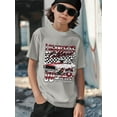 thumbnail image 3 of Mikrdoo Trendy Racing Car Print Casual Short Sleeve T-Shirts For Boys - Cool, Lightweight And Comfy Summer Streetwear (7-15Y,Gray), 3 of 9