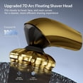 thumbnail image 2 of Head Shavers for Bald Men - 7D Arc Electric Razor with Magnetic Detachable Head, Waterproof Wet Dry 5-in-1 Electric Shaving & Grooming Kit, LED Display Rechargeable Head & Body Hair Shaver, Gold, 2 of 8