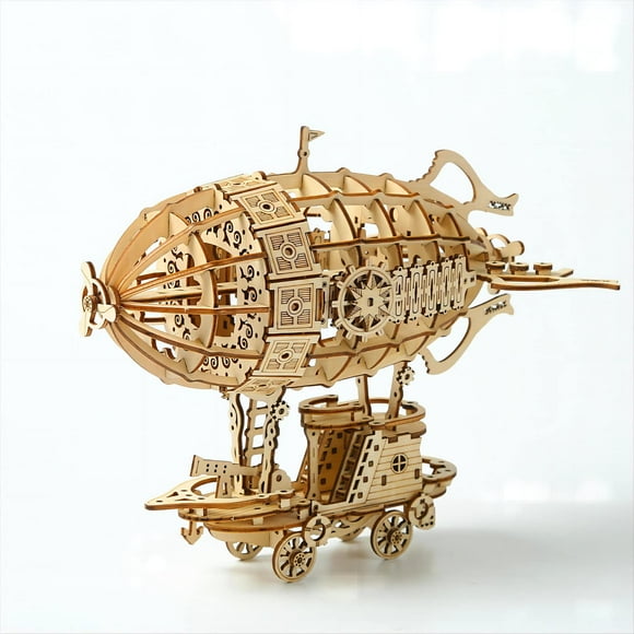 Juego de rompecabezas 3D de madera para maquetas de dirigible Bennama con 160 piezas
