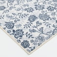 thumbnail image 6 of Mainstays Blue Floral Faux Fur Indoor Area Rug, 7'x10', 6 of 8