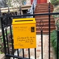 thumbnail image 2 of Cast Country House Mailbox Mail Box Yellow, 2 of 4