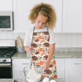 thumbnail image 4 of Fall Hedgehog Pumpkin Kids Aprons for Girls and Boys,Adjustable Neck Strap Toddler Aprons for Kids Cooking Baking, 4 of 6