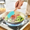 thumbnail image 3 of Silicone Spatula with Wooden Handle, Heat Resistant Kitchen Baking Turner, Nonstick Scraper for Mixing, Cooking, Cake Decorating, Batter, Food Preparation(Style A), 3 of 5