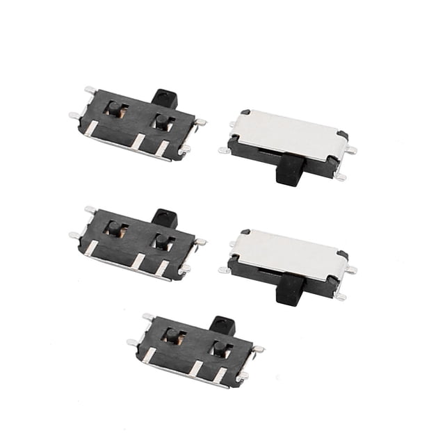 5 piezas 2 posiciones 7P 1P2T SMT interruptor deslizante de bloqueo automático de potencia 7x2x1mm