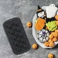 thumbnail image 3 of Halloween Silicone Molds for Halloween Candy, Chocolate, Gummy and Halloween decor, Jack O Lantern Candy Mold,Easy Release Spider Witch Hat Pumpkin Ice Cube Fondant 3D Mold, 3 of 6