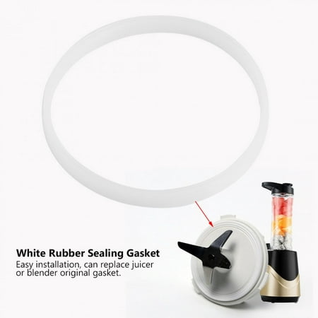 

HERCHR Rubber Gasket 4Pcs/set 10cm White Rubber Sealing O-ring Gasket for Ninja Juicer Blender Replacement Seals Juicer Sealing Gasket