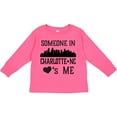 thumbnail image 3 of Inktastic Charlotte North Carolina Someone Loves Me Boys or Girls Long Sleeve Toddler T-Shirt, 3 of 5