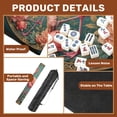 thumbnail image 3 of Mahjong Mat 31.5" x 31.5" Elegant Pink Hummingbirds Amid Soft Peach Peonies Ornamental Non-Slip Noise Reduction American Mahjong Tiles Table Cover for Dominoes Poker Card Board Games Gift, 3 of 8
