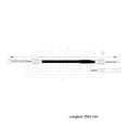 thumbnail image 2 of Cable Chicote Freno Trasero Derecho Compatible Con Dodge Ram 1500 3.6L 5.9L 1994 1995 1996 1997 1998 1999 2000 2001 Tambor CAHSA Cable Chicote Acelerador, 2 of 6