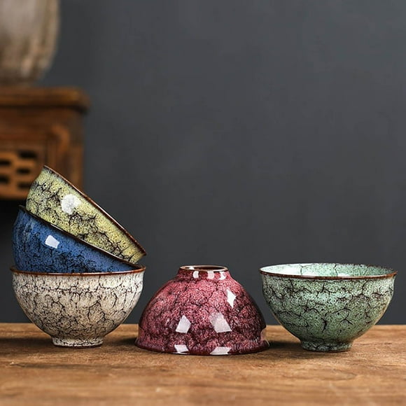 SEMPAI Chinese Japanese Soju Cups Tea Bowls Teacup Set Mate Cup Set 5 Pack/Set 120ml / 4oz Also For Whiskey Tequila And Sake Office Wal&mart Deals Up to 45% off Valentine's Day