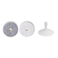thumbnail image 2 of Cepillo de esponja para lavar platos de pared con ventosa - Paño de limpieza de doble cara para fregaderos y platos - Plástico blanco o gris, 8,8x8,8x3,5cm - Fregadora de cocina de fácil, 2 of 7