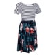 thumbnail image 1 of de Rayas Estampado Floral Bolsillos Patchwork de Club Nocturno SG Colco Vestido a rayas con estampado floral, 1 of 8
