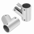 thumbnail image 5 of 3-Way Stainless Steel Tube Connector for Handrails, 60mm 25mm (1in) Accessory Fitting Right Angle, 5 of 5