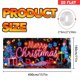 thumbnail image 2 of Decoraciones navideñas, adornos navideños, regalos navideños Fondo de cubierta de puerta de garaje fluorescente navideño de poliéster, 2 of 2