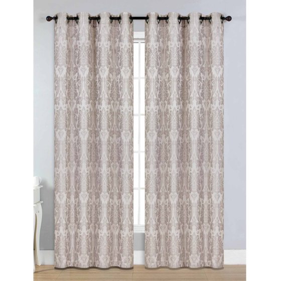 Veronica Jacquard ExtraWide Grommet Curtain Panels