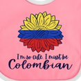 thumbnail image 4 of Inktastic I'm So Cute, I Must Be Colombian Sunflower Boys or Girls Baby Bib, 4 of 4