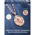 thumbnail image 4 of TANGPOET St Bridget Medal Pendant Necklace Protection Necklace, 4 of 5