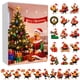 thumbnail image 1 of Calendario de Adviento con colgante de gallina | Decoración festiva para el árbol | Recuerdo de Adviento para el hogar y la familia, 1 of 4